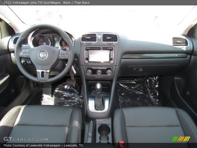 Black / Titan Black 2012 Volkswagen Jetta TDI SportWagen