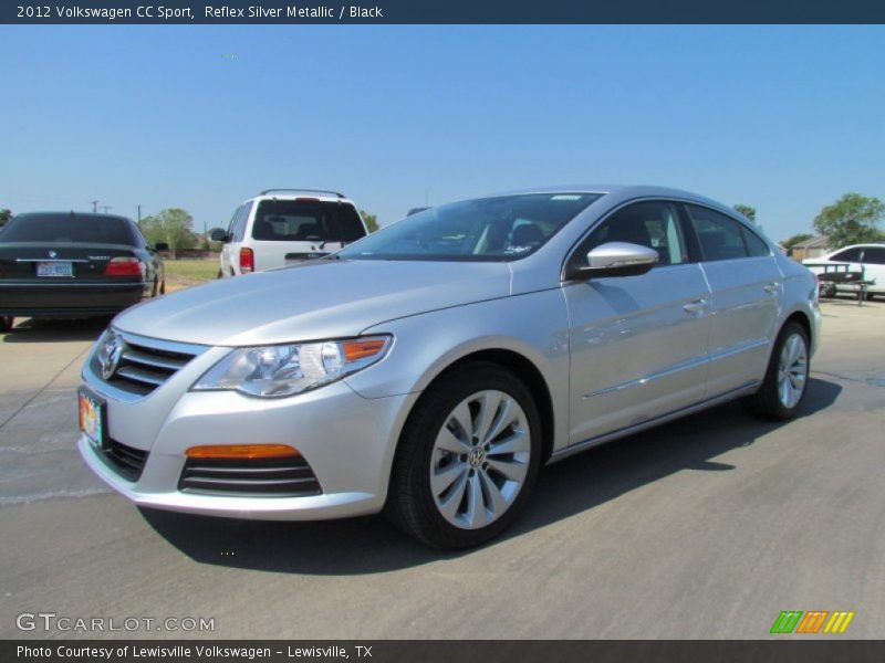 Reflex Silver Metallic / Black 2012 Volkswagen CC Sport