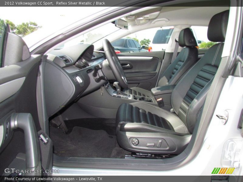 Reflex Silver Metallic / Black 2012 Volkswagen CC Sport