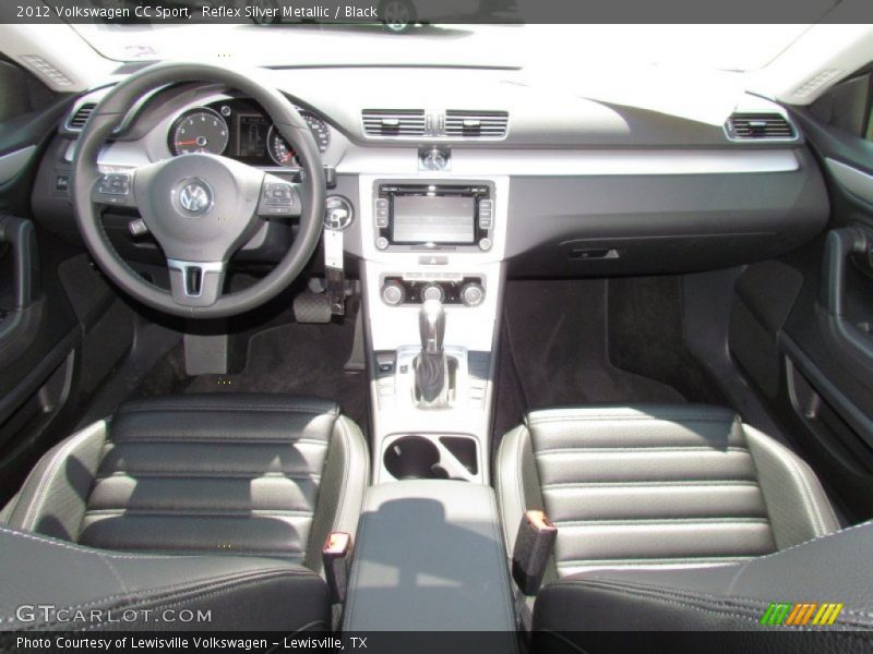 Reflex Silver Metallic / Black 2012 Volkswagen CC Sport