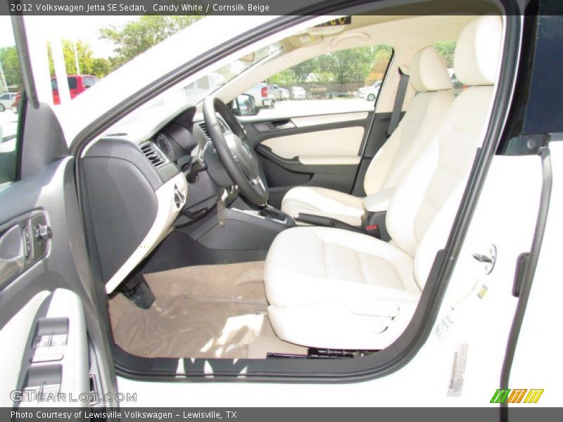 Candy White / Cornsilk Beige 2012 Volkswagen Jetta SE Sedan