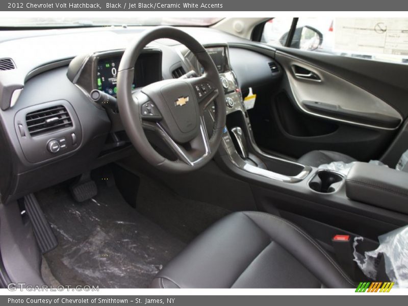  2012 Volt Hatchback Jet Black/Ceramic White Accents Interior