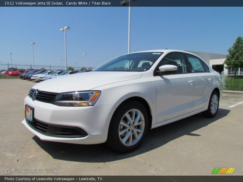 Candy White / Titan Black 2012 Volkswagen Jetta SE Sedan