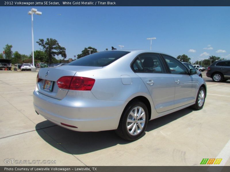 White Gold Metallic / Titan Black 2012 Volkswagen Jetta SE Sedan