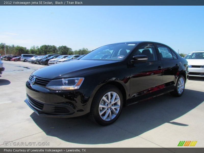 Black / Titan Black 2012 Volkswagen Jetta SE Sedan