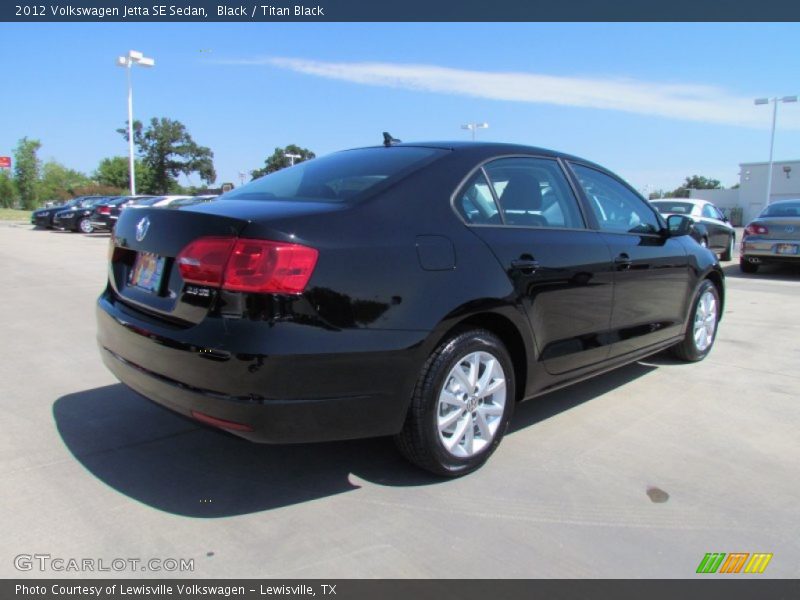 Black / Titan Black 2012 Volkswagen Jetta SE Sedan