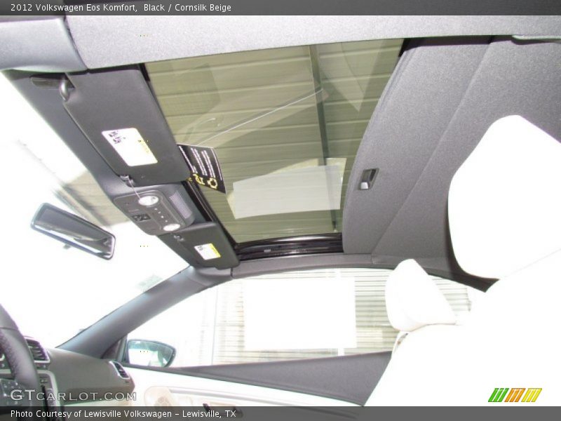Black / Cornsilk Beige 2012 Volkswagen Eos Komfort