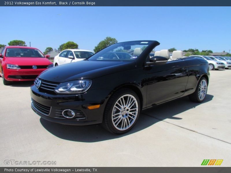 Black / Cornsilk Beige 2012 Volkswagen Eos Komfort