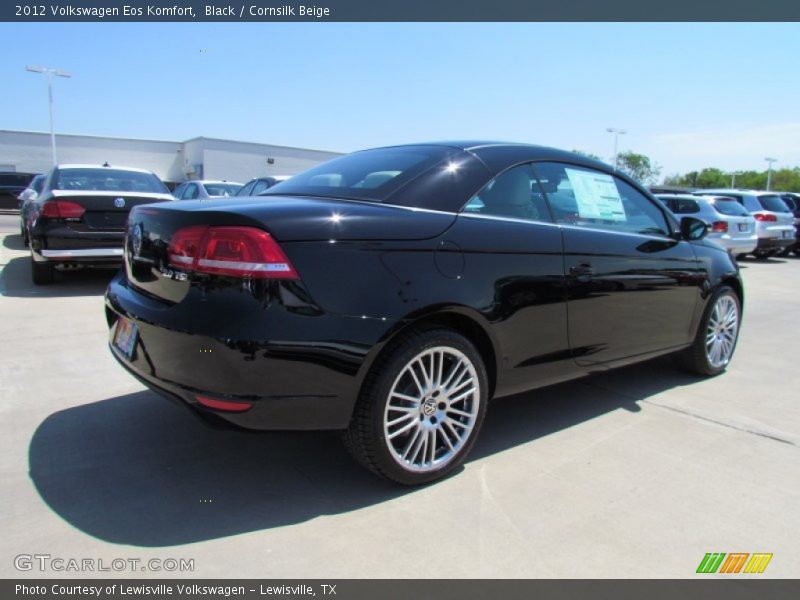 Black / Cornsilk Beige 2012 Volkswagen Eos Komfort
