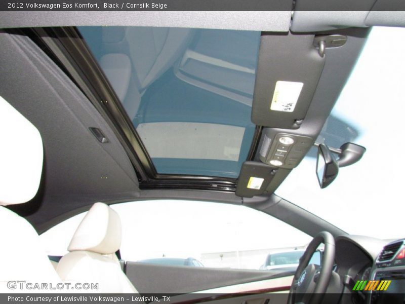 Black / Cornsilk Beige 2012 Volkswagen Eos Komfort