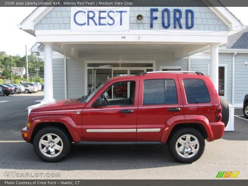 Inferno Red Pearl / Medium Slate Gray 2006 Jeep Liberty Limited 4x4