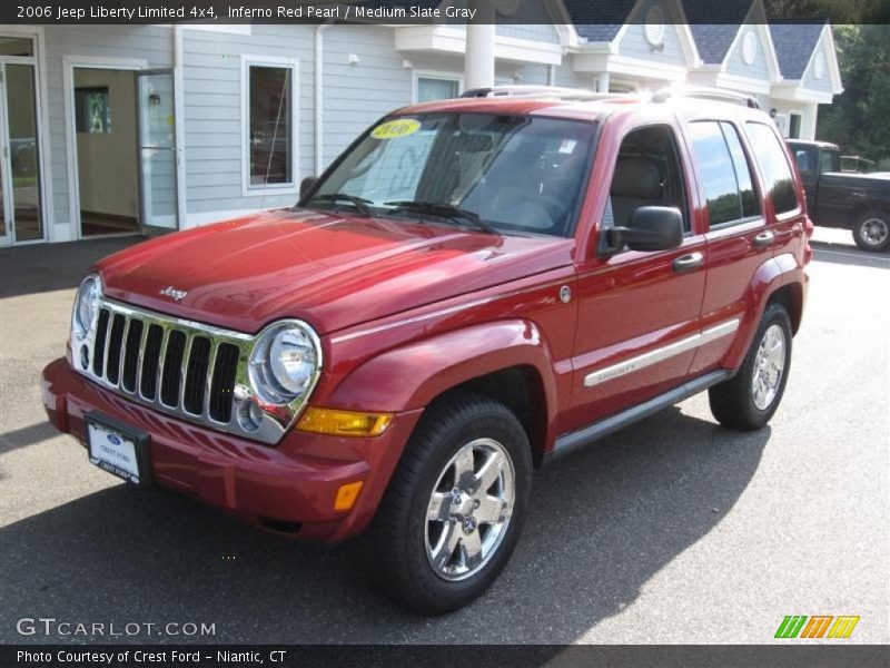 Inferno Red Pearl / Medium Slate Gray 2006 Jeep Liberty Limited 4x4