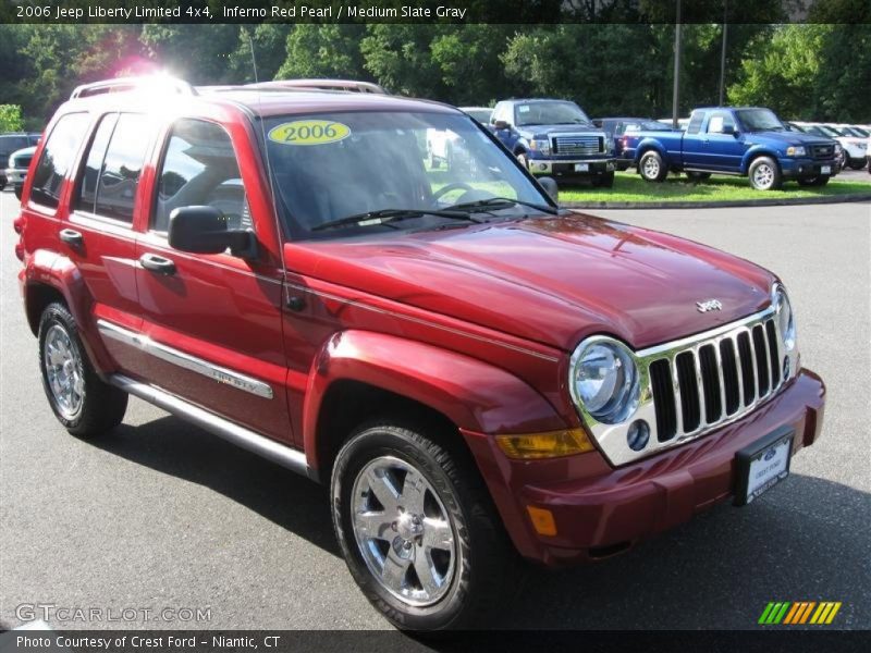 Inferno Red Pearl / Medium Slate Gray 2006 Jeep Liberty Limited 4x4