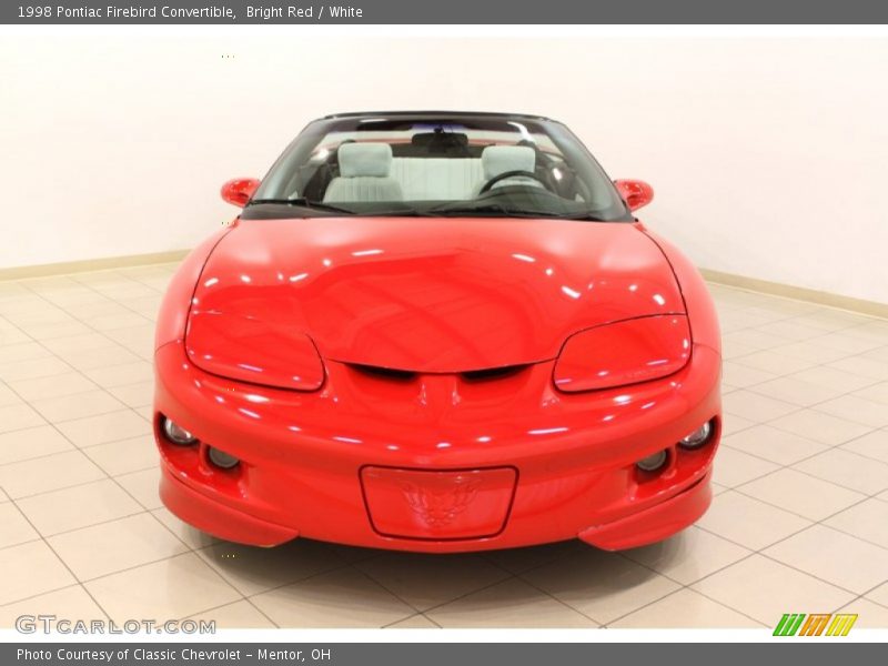 Bright Red / White 1998 Pontiac Firebird Convertible
