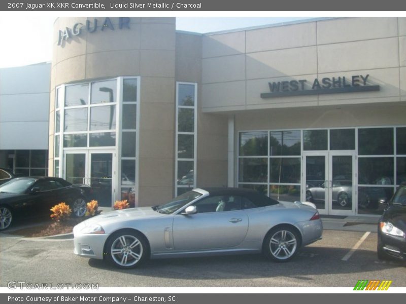Liquid Silver Metallic / Charcoal 2007 Jaguar XK XKR Convertible