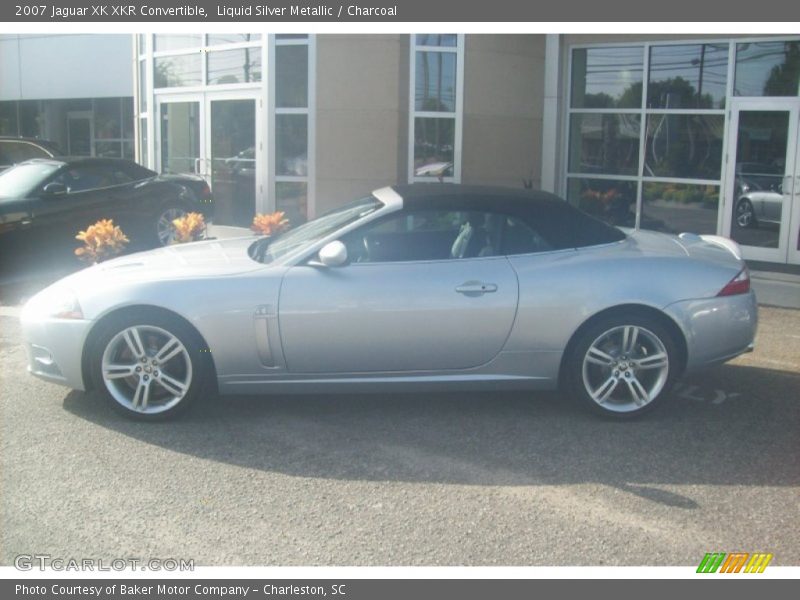 Liquid Silver Metallic / Charcoal 2007 Jaguar XK XKR Convertible