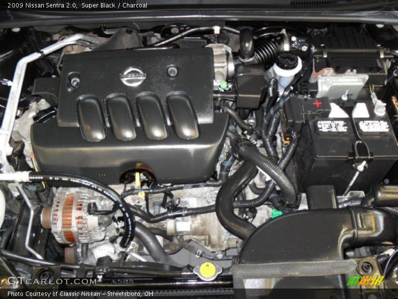 Super Black / Charcoal 2009 Nissan Sentra 2.0