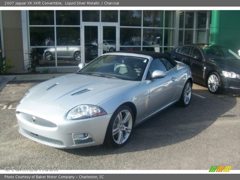 Liquid Silver Metallic / Charcoal 2007 Jaguar XK XKR Convertible