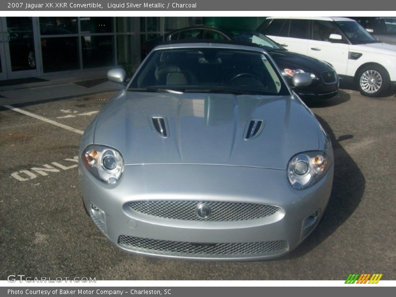 Liquid Silver Metallic / Charcoal 2007 Jaguar XK XKR Convertible