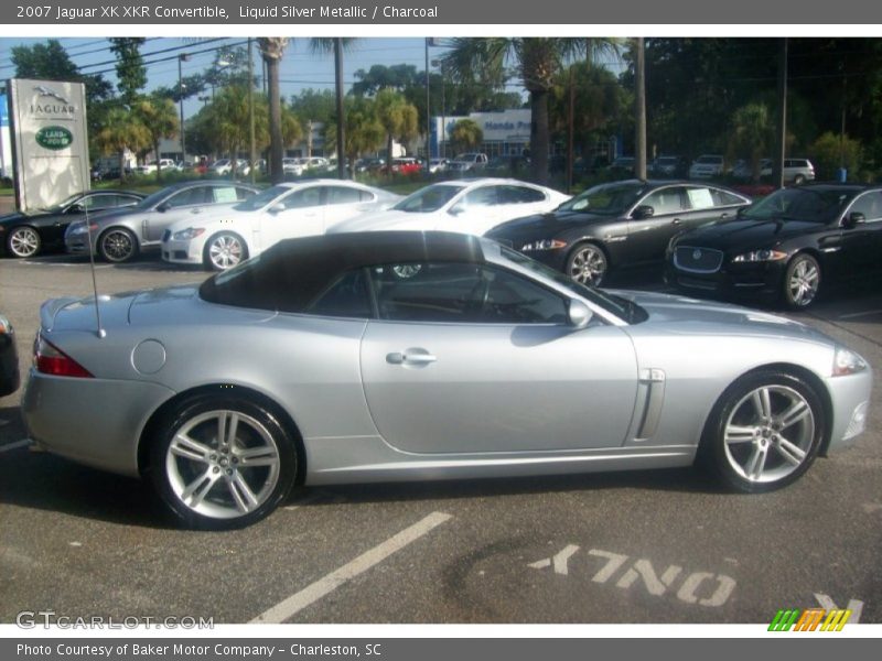 Liquid Silver Metallic / Charcoal 2007 Jaguar XK XKR Convertible