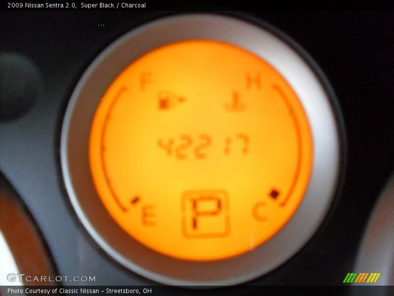 Super Black / Charcoal 2009 Nissan Sentra 2.0