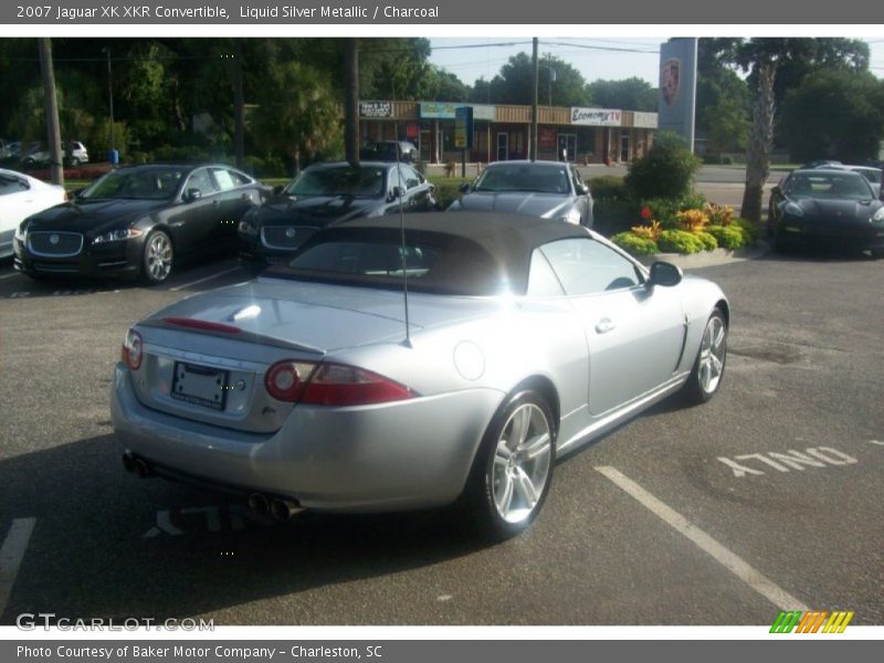 Liquid Silver Metallic / Charcoal 2007 Jaguar XK XKR Convertible