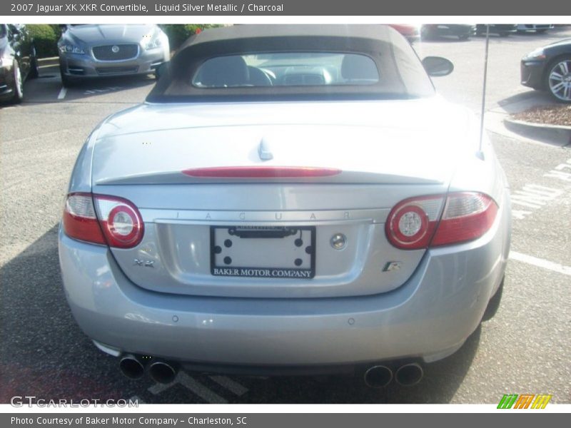 Liquid Silver Metallic / Charcoal 2007 Jaguar XK XKR Convertible