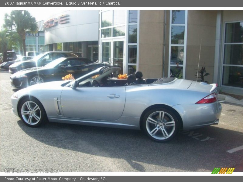 Liquid Silver Metallic / Charcoal 2007 Jaguar XK XKR Convertible