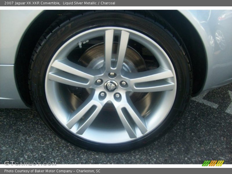 Liquid Silver Metallic / Charcoal 2007 Jaguar XK XKR Convertible