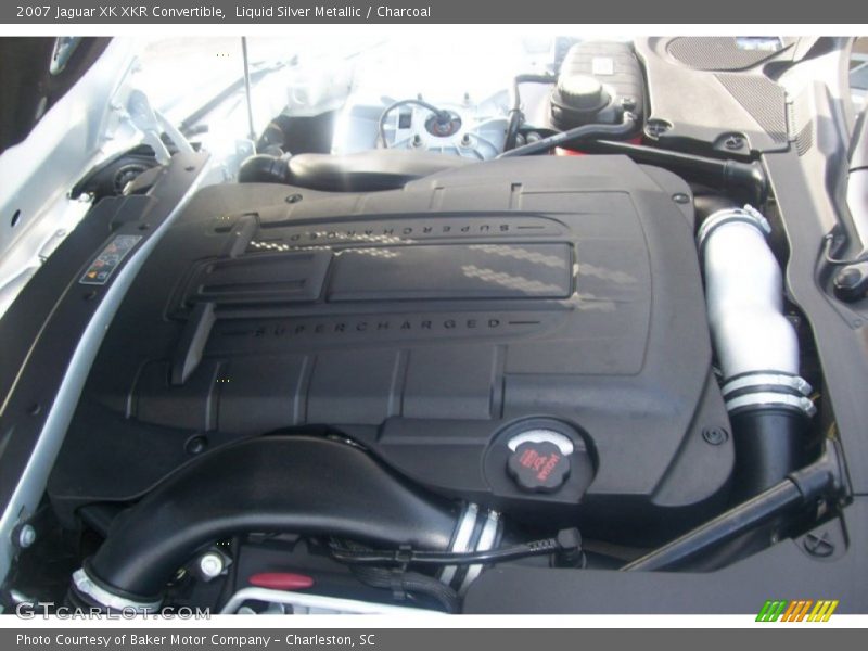 Liquid Silver Metallic / Charcoal 2007 Jaguar XK XKR Convertible