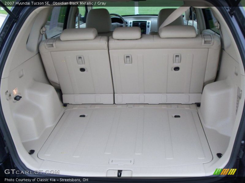 Obsidian Black Metallic / Gray 2007 Hyundai Tucson SE