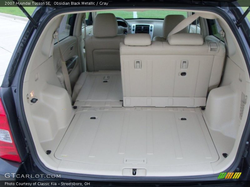 Obsidian Black Metallic / Gray 2007 Hyundai Tucson SE