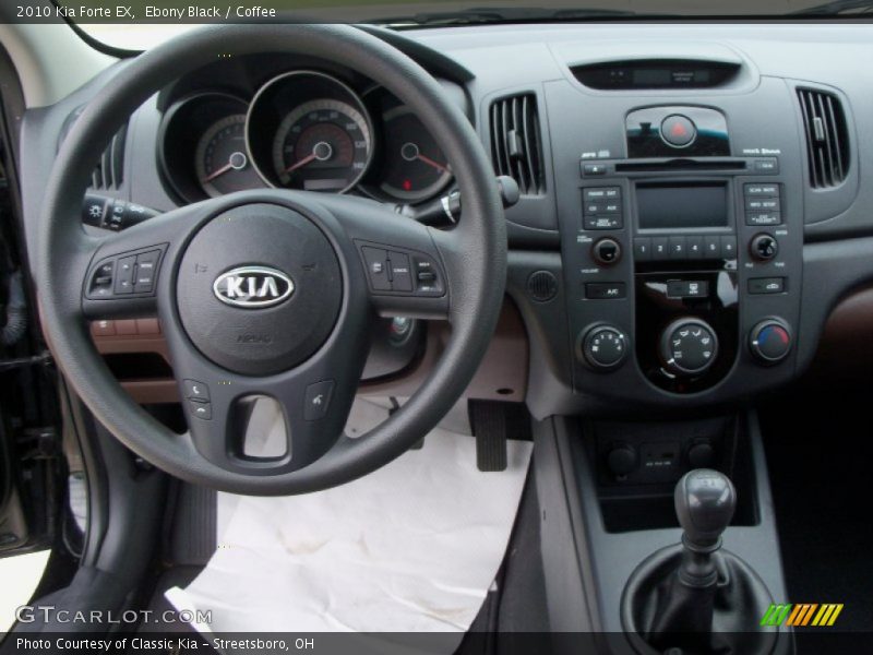 Ebony Black / Coffee 2010 Kia Forte EX