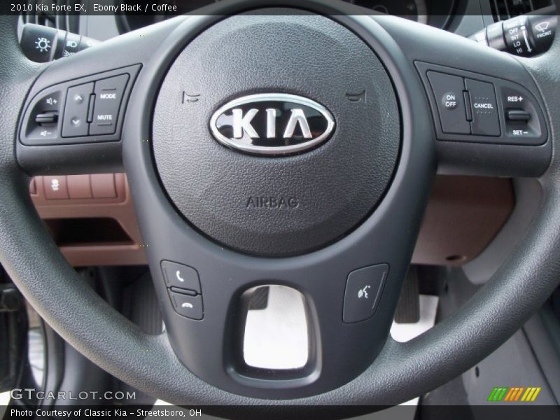 Ebony Black / Coffee 2010 Kia Forte EX