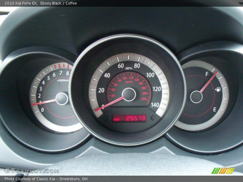 Ebony Black / Coffee 2010 Kia Forte EX