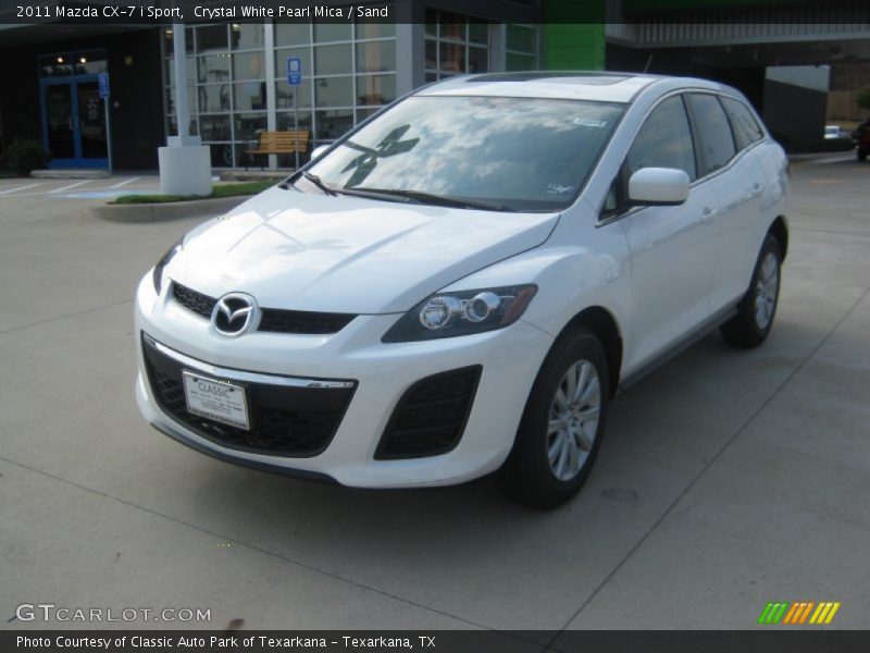 Crystal White Pearl Mica / Sand 2011 Mazda CX-7 i Sport