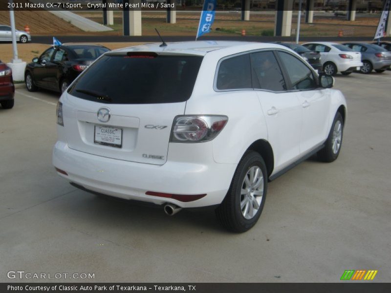 Crystal White Pearl Mica / Sand 2011 Mazda CX-7 i Sport