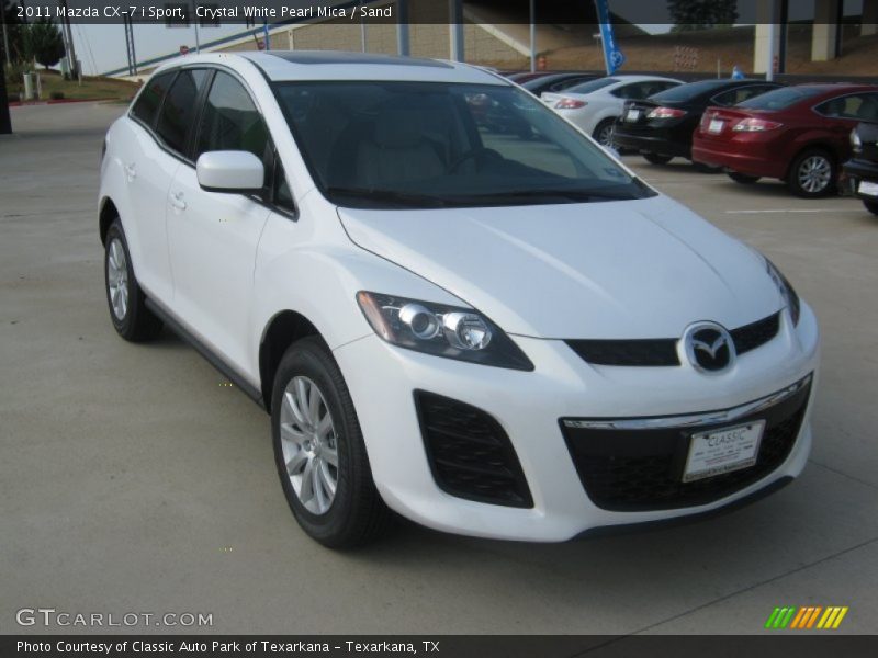 Crystal White Pearl Mica / Sand 2011 Mazda CX-7 i Sport