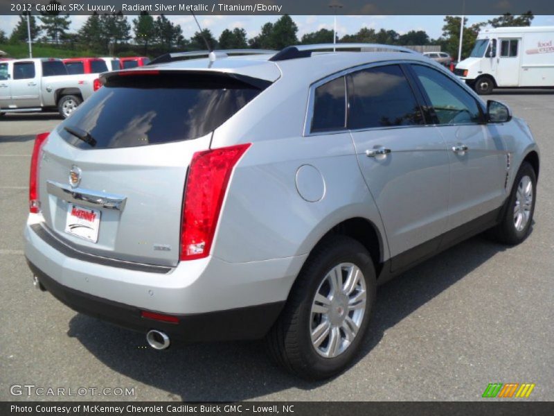 Radiant Silver Metallic / Titanium/Ebony 2012 Cadillac SRX Luxury