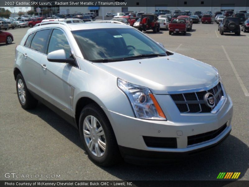 Radiant Silver Metallic / Titanium/Ebony 2012 Cadillac SRX Luxury