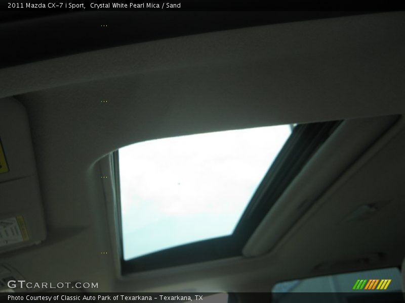 Crystal White Pearl Mica / Sand 2011 Mazda CX-7 i Sport