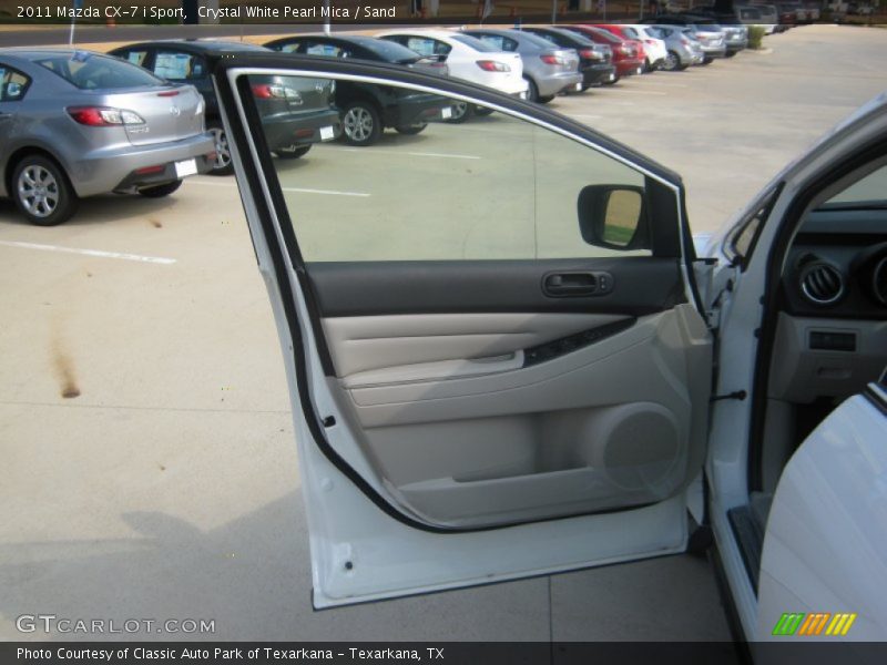 Crystal White Pearl Mica / Sand 2011 Mazda CX-7 i Sport