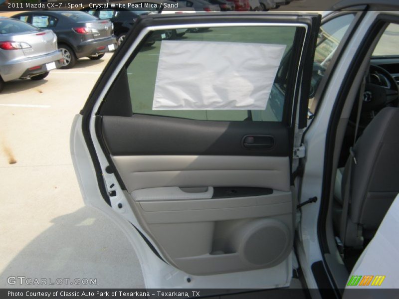 Crystal White Pearl Mica / Sand 2011 Mazda CX-7 i Sport