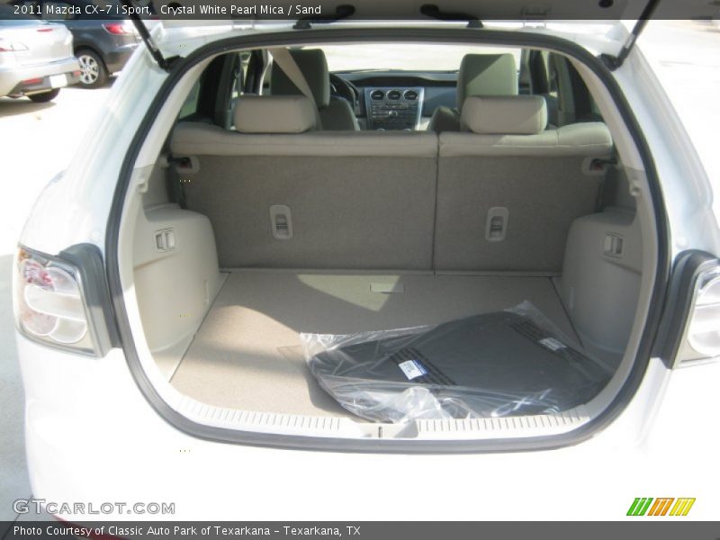 Crystal White Pearl Mica / Sand 2011 Mazda CX-7 i Sport