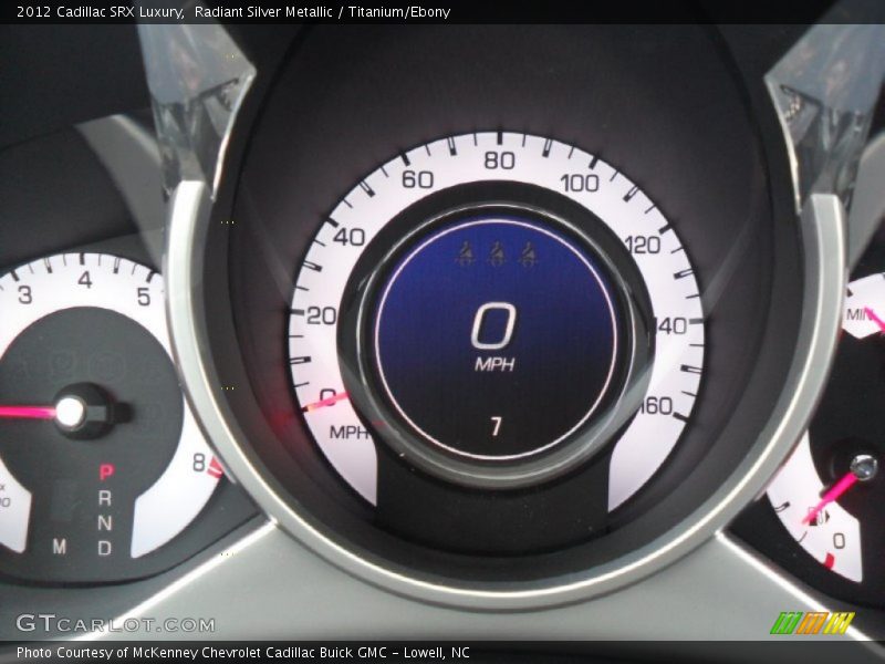 Radiant Silver Metallic / Titanium/Ebony 2012 Cadillac SRX Luxury