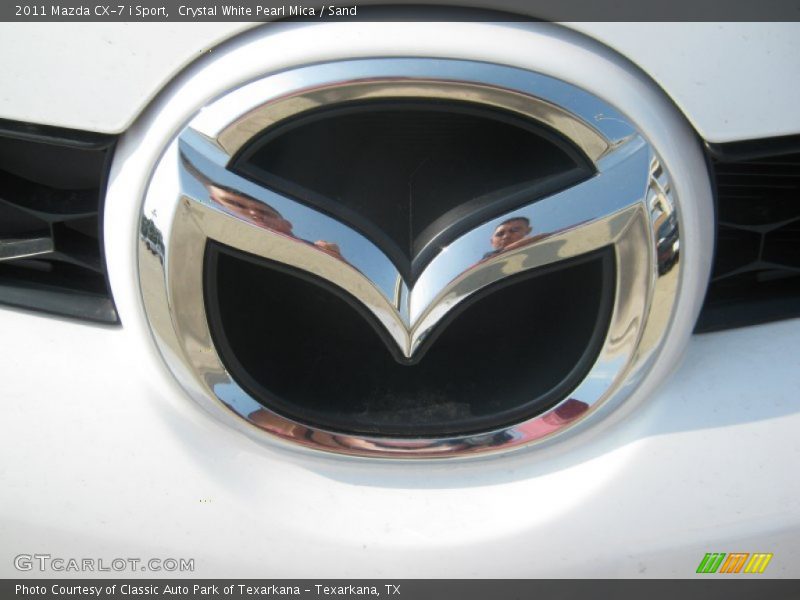 Crystal White Pearl Mica / Sand 2011 Mazda CX-7 i Sport