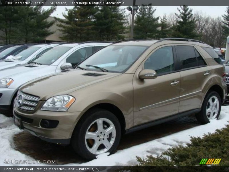 Sand Beige Metallic / Macadamia 2008 Mercedes-Benz ML 350 4Matic