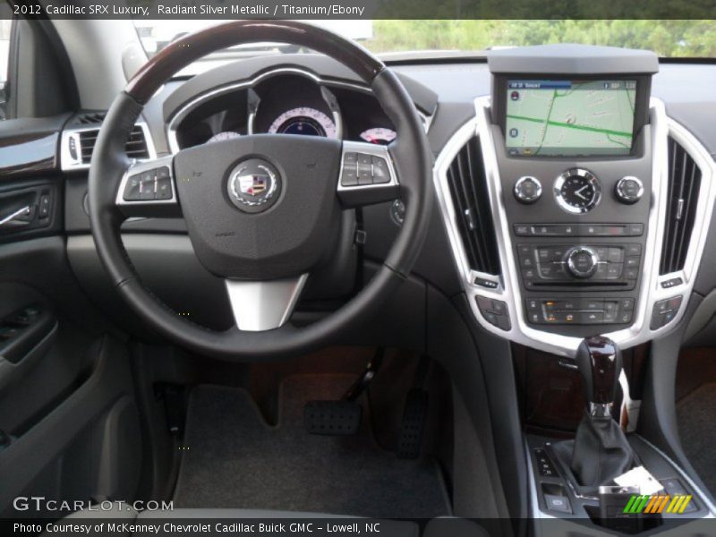 Radiant Silver Metallic / Titanium/Ebony 2012 Cadillac SRX Luxury