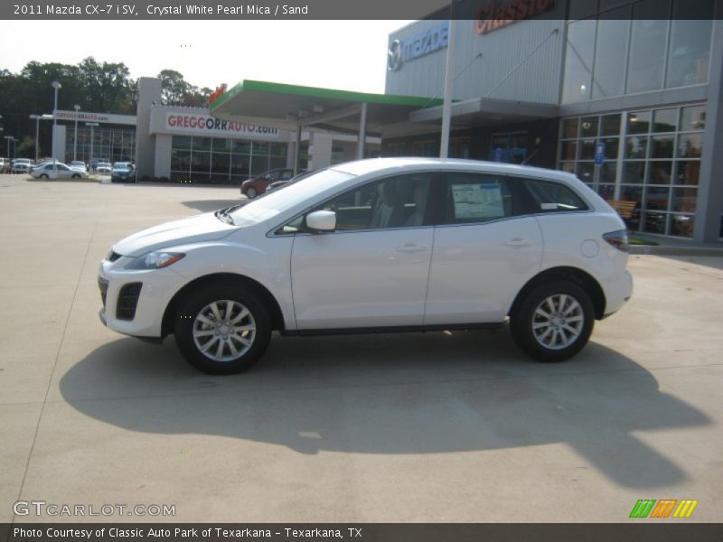 Crystal White Pearl Mica / Sand 2011 Mazda CX-7 i SV
