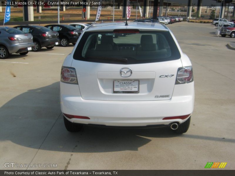 Crystal White Pearl Mica / Sand 2011 Mazda CX-7 i SV